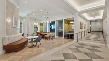 Co-working lounges and private work areas